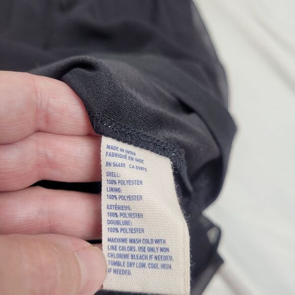 NEW AMERICAN EAGLE dress black shirred removable strap L - Picture 7 of 11